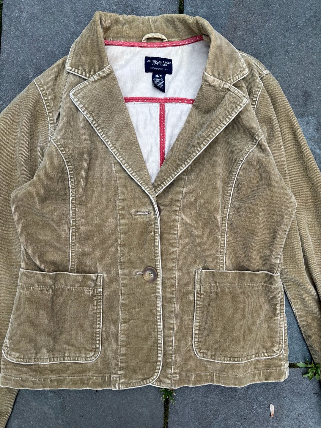 American Eagle Outfitters Women's Corduroy Blazer Jacket Size M 3