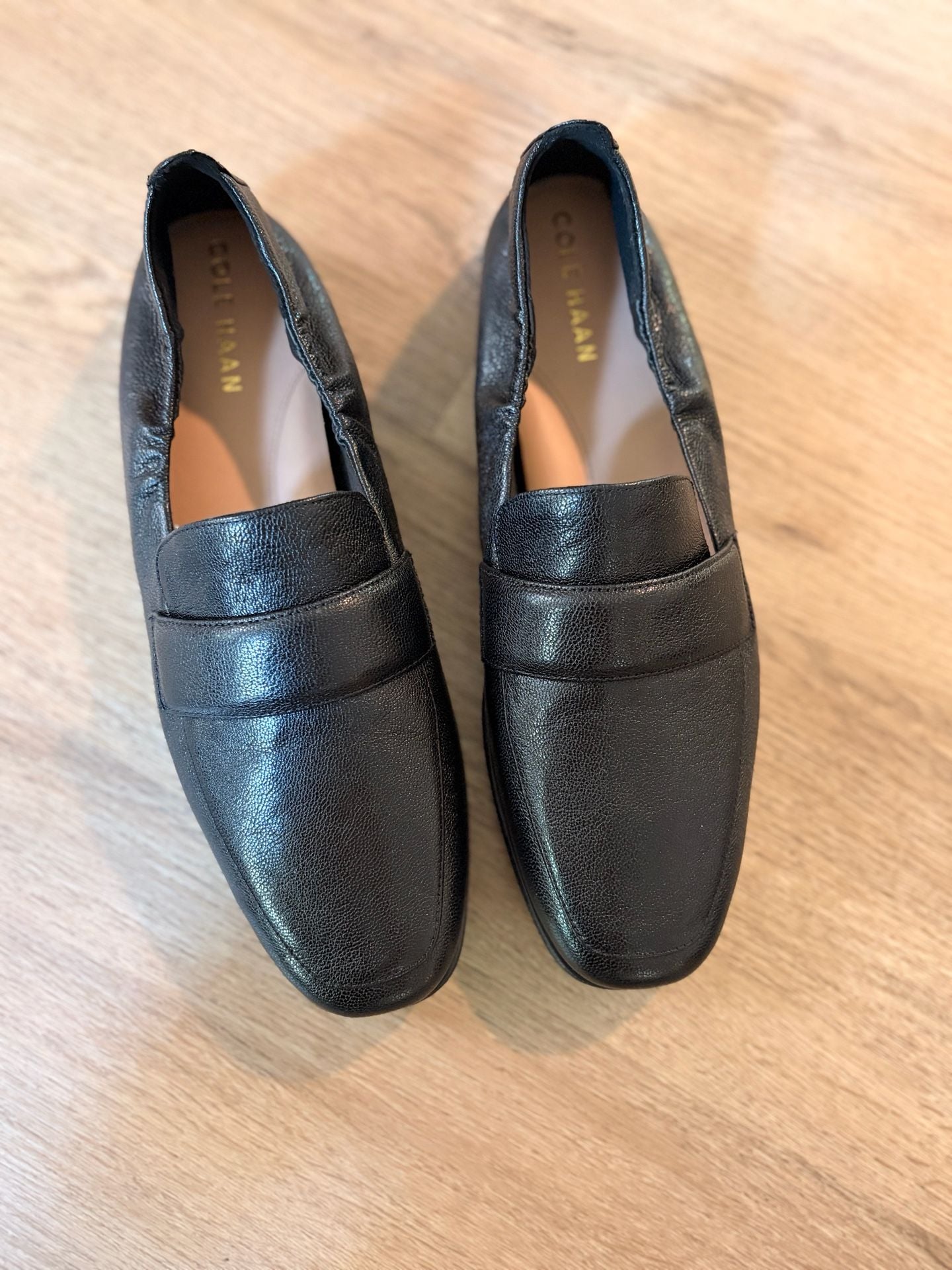 Cole Haan Black Leather Trinnie soft Loafers size 9 new without box 2
