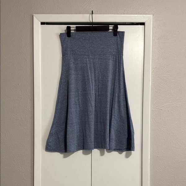 LuLaRoe Size M Heathered Blue A-Line Skirt