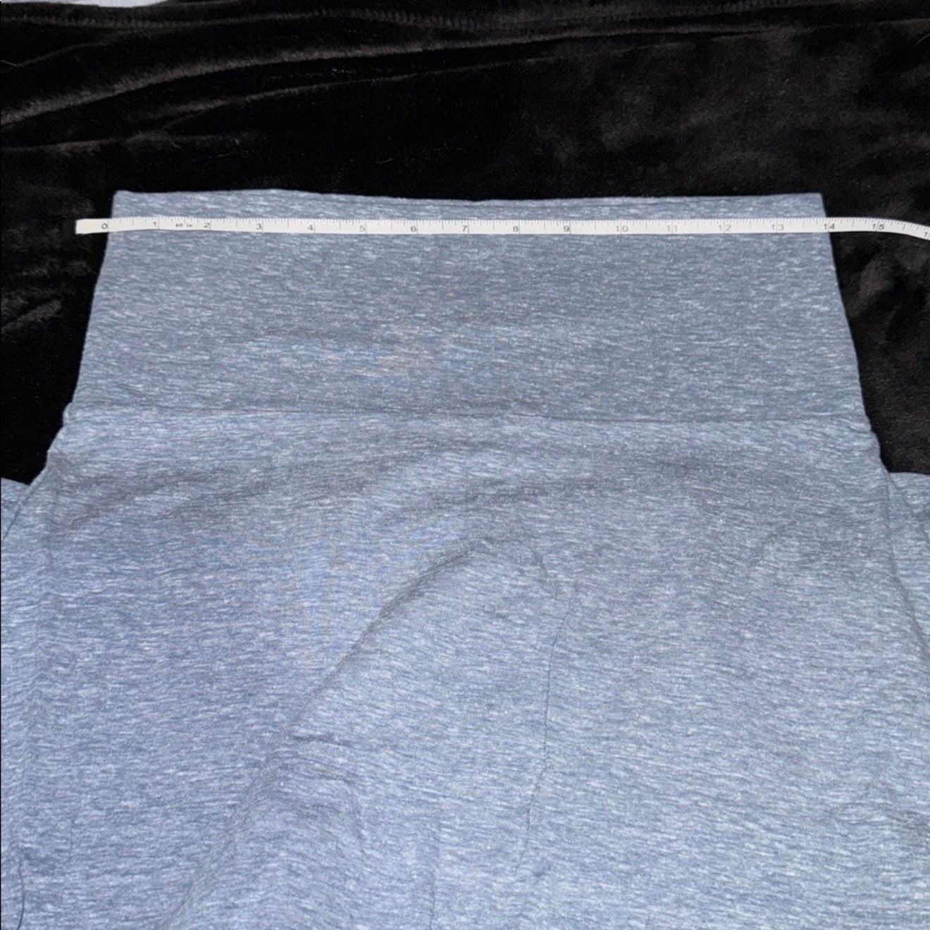 LuLaRoe Size M Heathered Blue A-Line Skirt 7