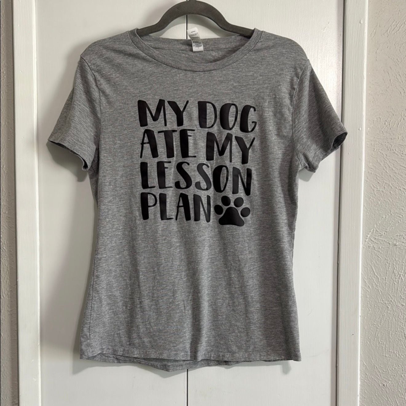 Smart Blanks My Dog Ate My Lesson Plan Graphic T-Shirt Size L 2
