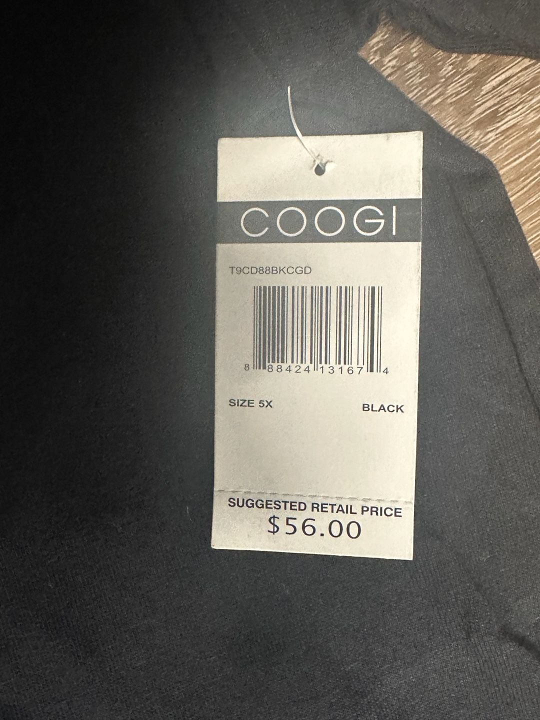 Coogi Embroidered Logo T-Shirt Black Size 5X 4