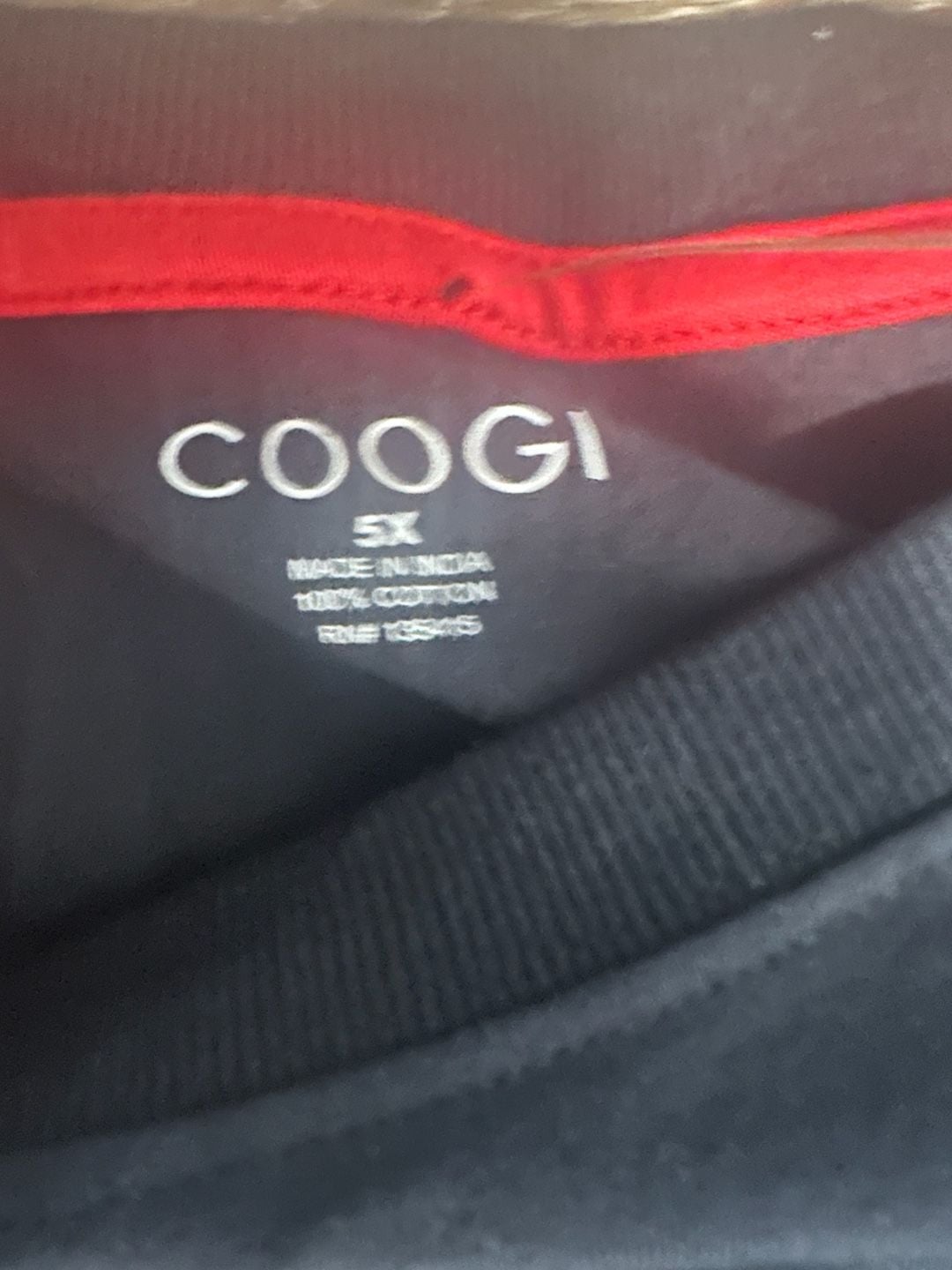 Coogi Embroidered Logo T-Shirt Black Size 5X 5