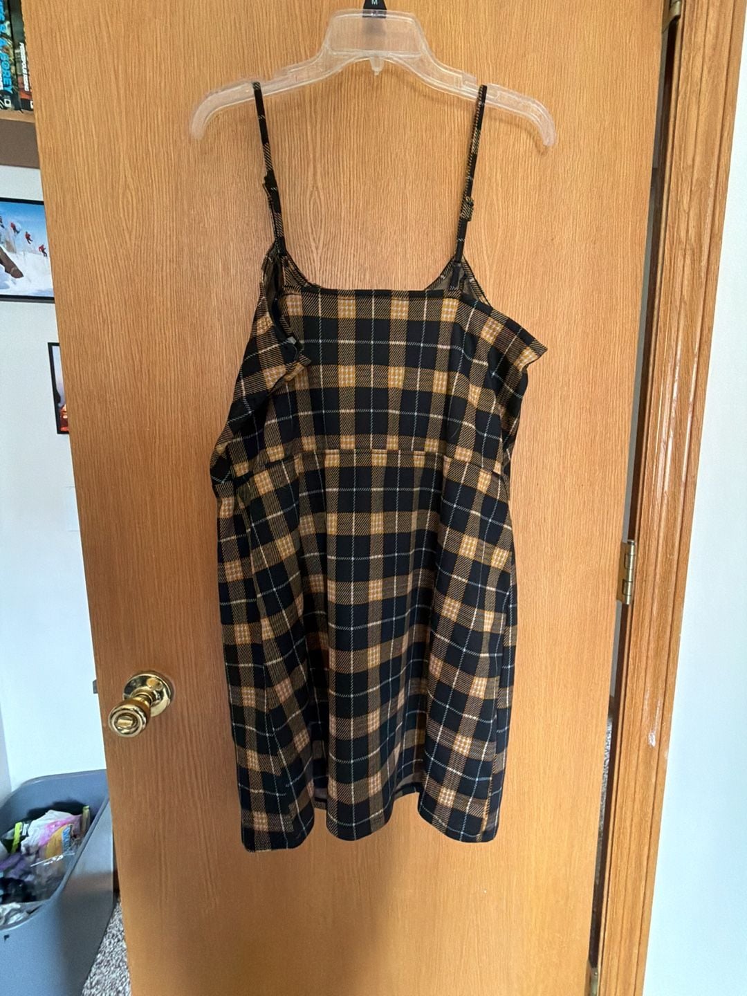 No Boundaries Zip Front Plaid Dress Size XL (15-17) 2