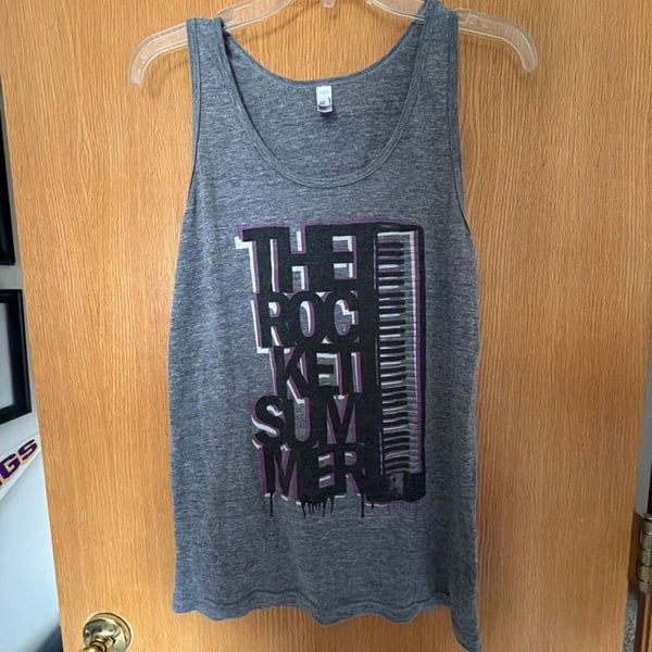 The Rocket Summer Band Tank Top Gray Size M