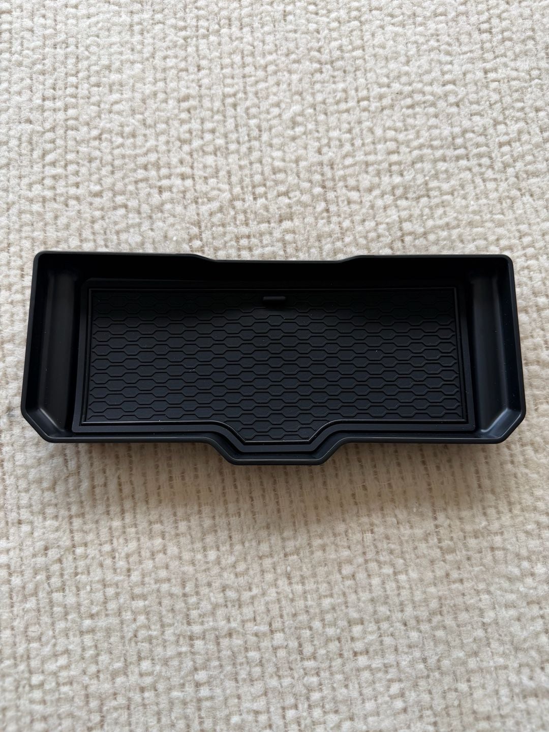 Black Rubber Center Console Organizer Tray Insert for Full Size Truck 1
