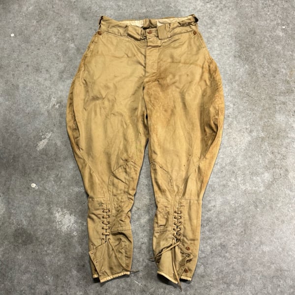 Vintage WWI US Army M1917 summer khaki trousers Size 29 Perfect Worn Condition 