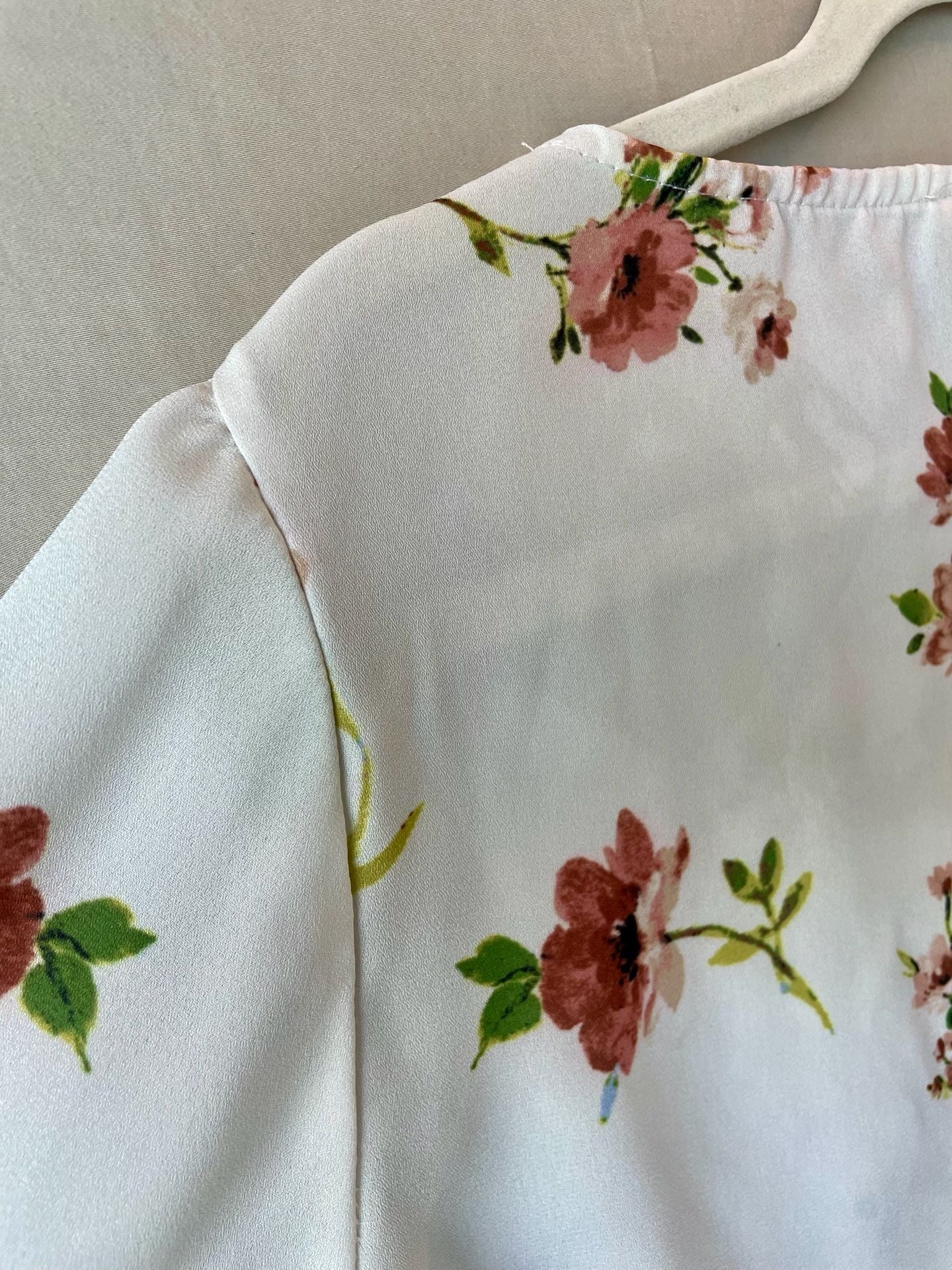 Altard State Floral Print Tie-Front Ruffle Sleeve Blouse Size M 12