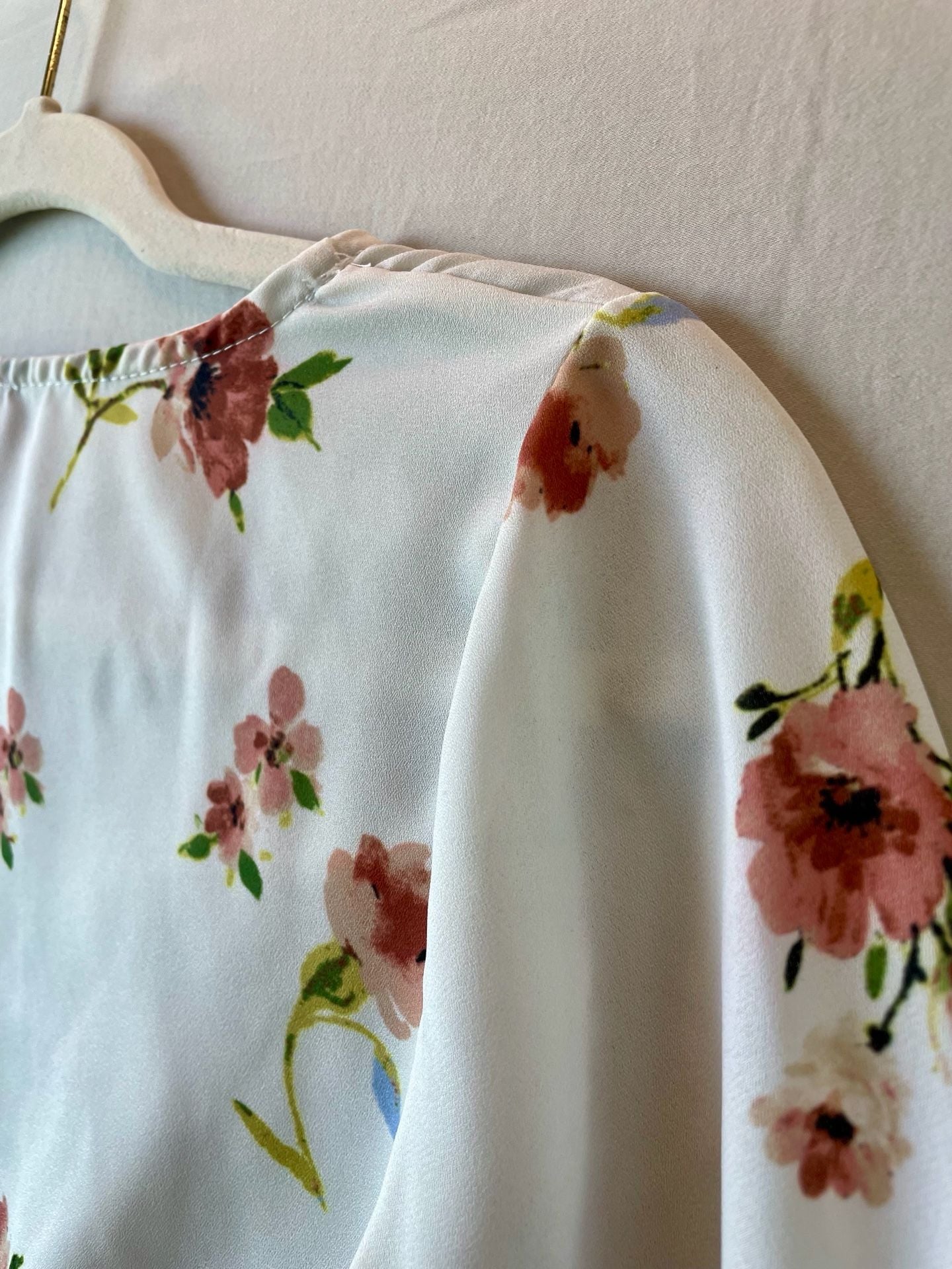 Altard State Floral Print Tie-Front Ruffle Sleeve Blouse Size M 13