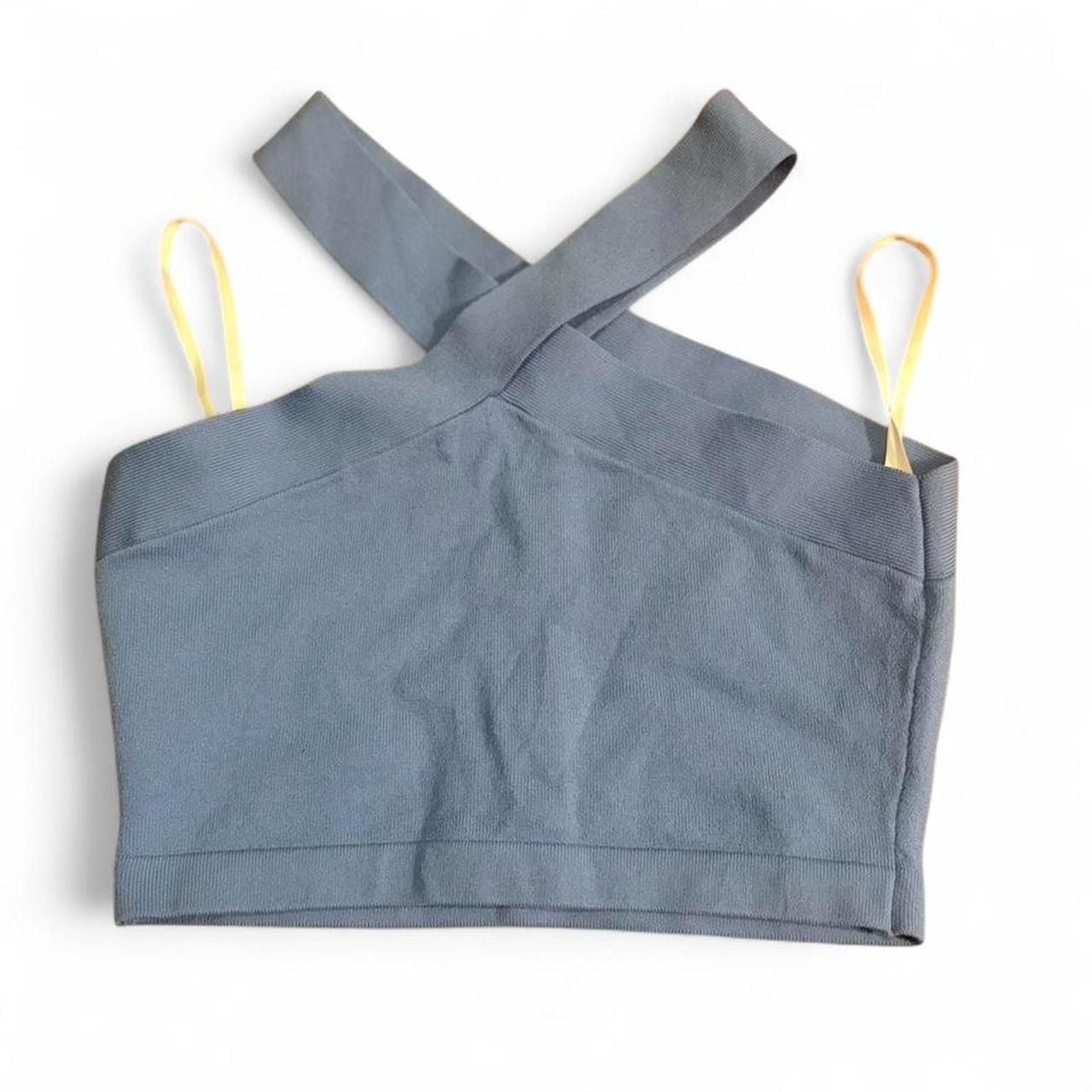 Babaton Crisscross Halter Crop Top Size M 3