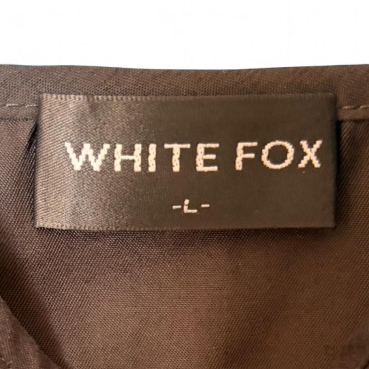 White Fox Black Crop Camisole Top Size L 3