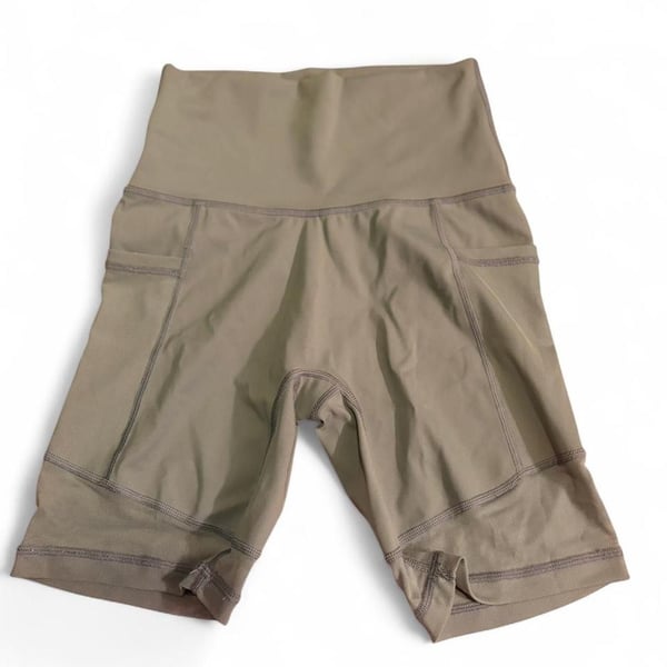 Aerie Chill. Play. Move. High Waisted Mesh Pocket Bike Shorts Size Small