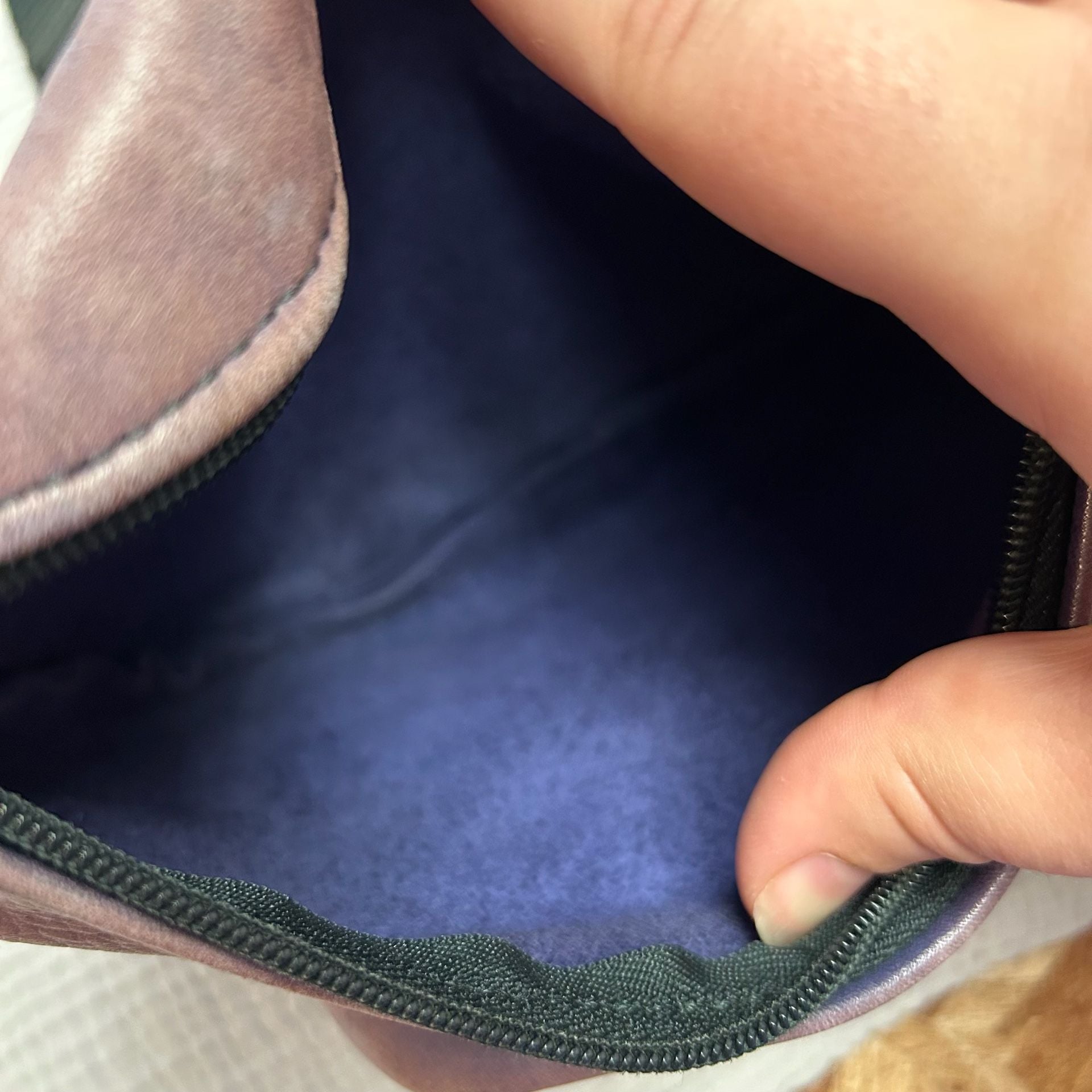 Vintage Purple Leather Waist Bag Fanny Pack 6
