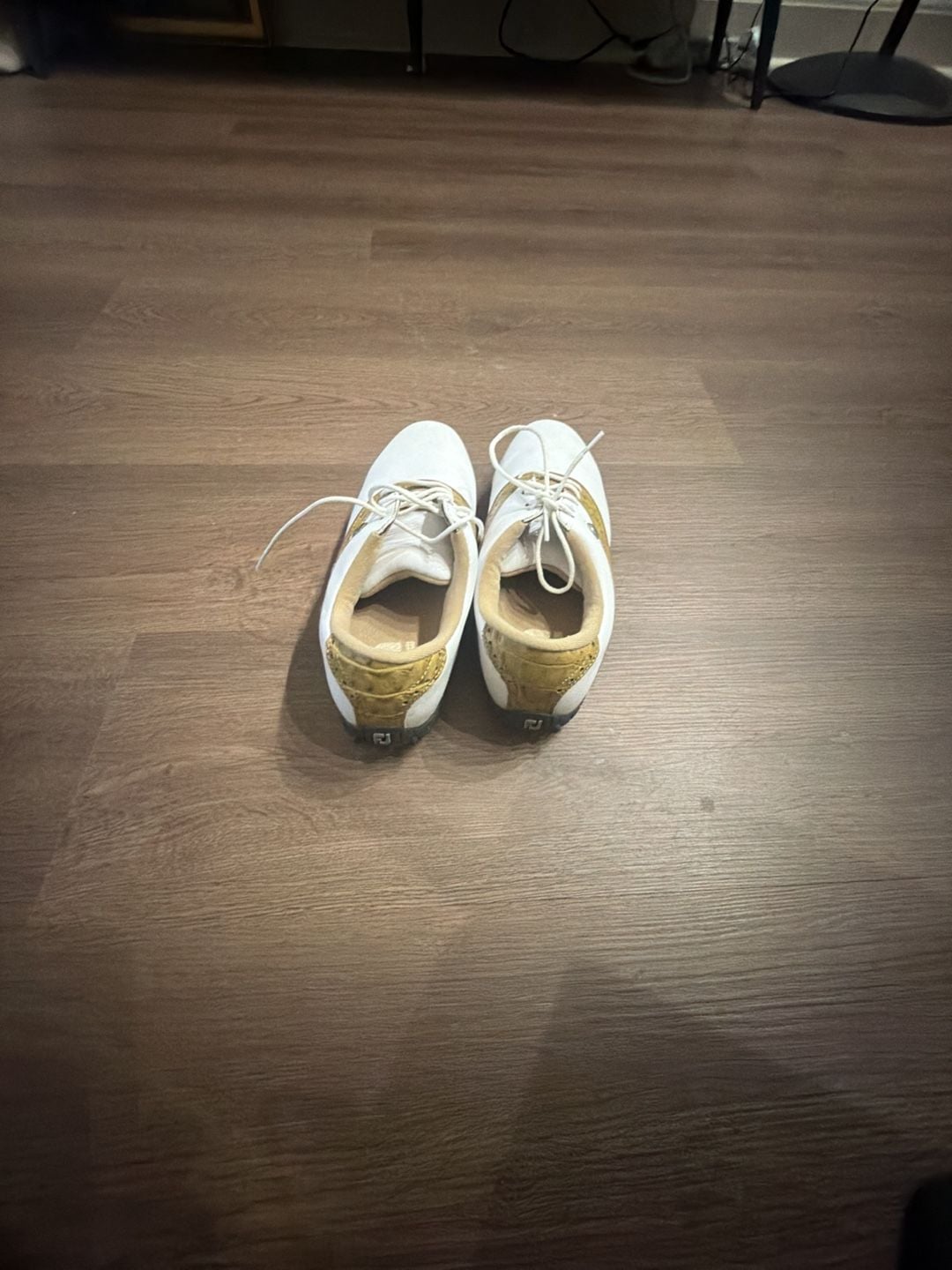 Women’s FootJoy Golf Shoes White Tan Size 7.5M 4