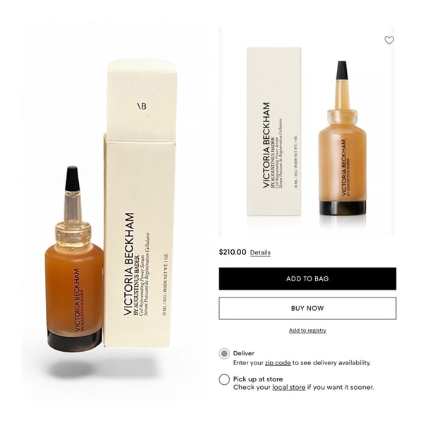 Victoria Beckham by Augustinus Bader Cell Rejuvenating Power Serum 1oz.MSRP$210