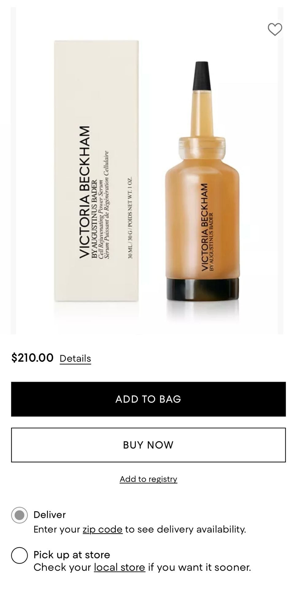 Victoria Beckham by Augustinus Bader Cell Rejuvenating Power Serum 1oz.MSRP$210 5