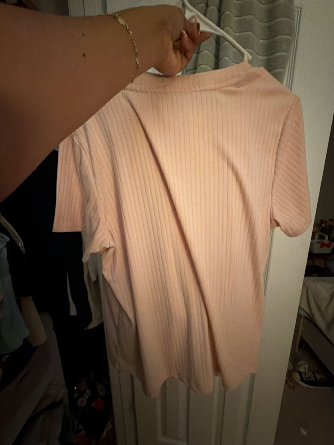 Tommy Hilfiger Sleepwear Ribbed Button-Down Set Pink Size L 3