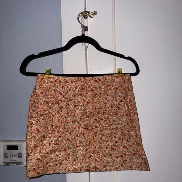 Express Stretch Floral Mini Skirt Size (XS)