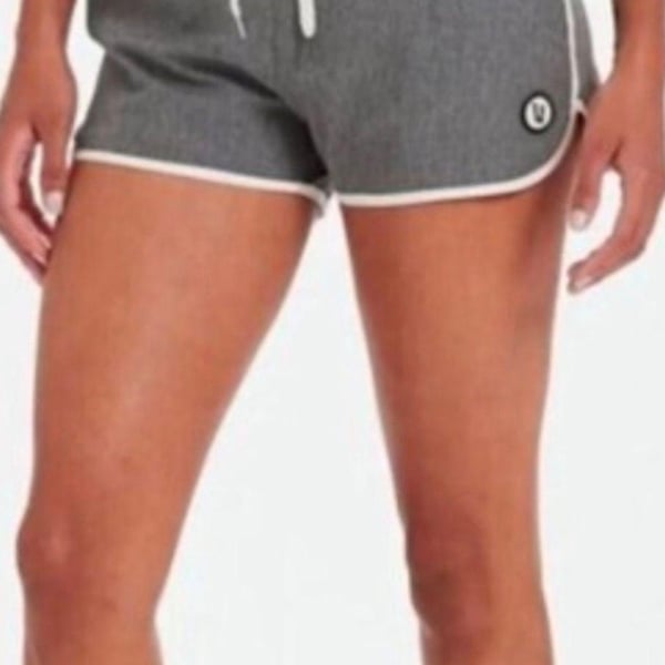 Vuori Women’s Tavi Board Shorts Gray Athletic Large  Gray White Summer
