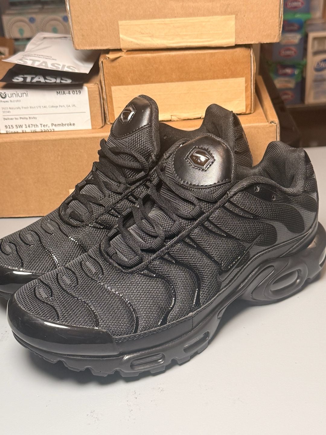 Nike Air Max Plus TN Triple Black Size 11 (verified) 3
