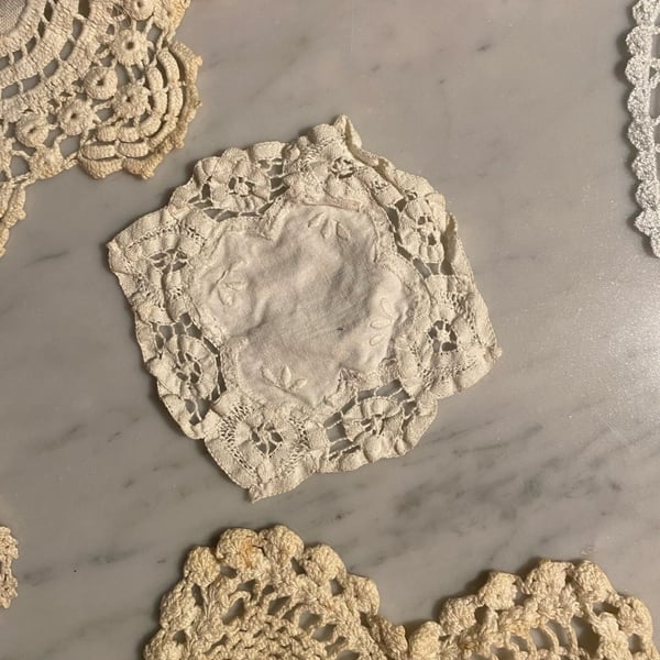 Vintage Assorted Crochet Doily Set, 7 Pieces