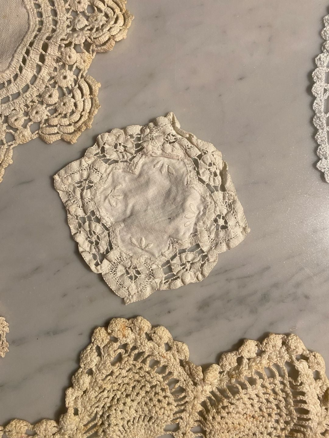Vintage Assorted Crochet Doily Set, 7 Pieces 13