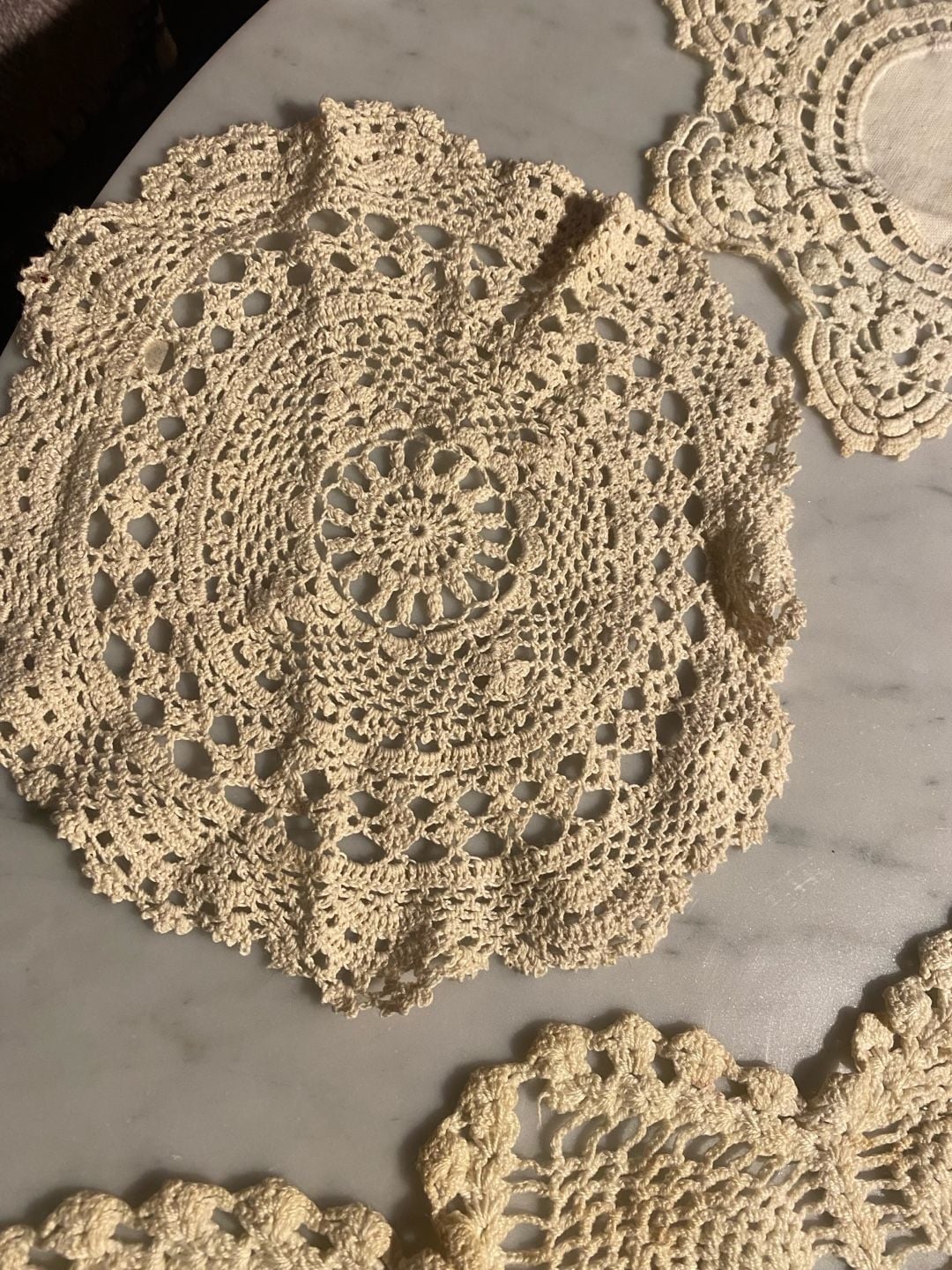 Vintage Assorted Crochet Doily Set, 7 Pieces 14