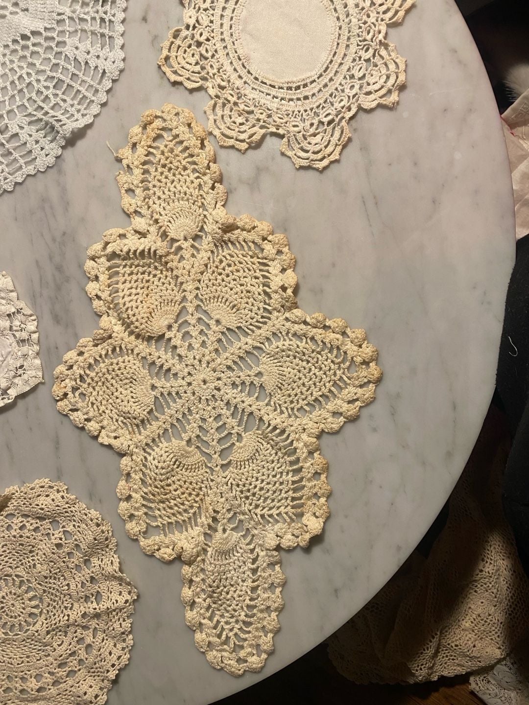Vintage Assorted Crochet Doily Set, 7 Pieces 19