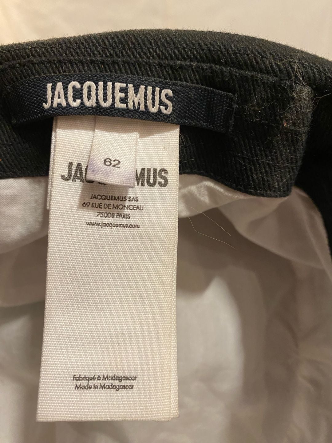 Jacquemus Le Bob Artichaut Bucket Hat Black Size 62 6