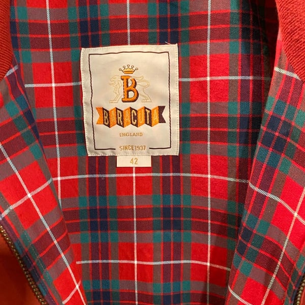 Baracuta G9 Harrington Jacket Red Size 42