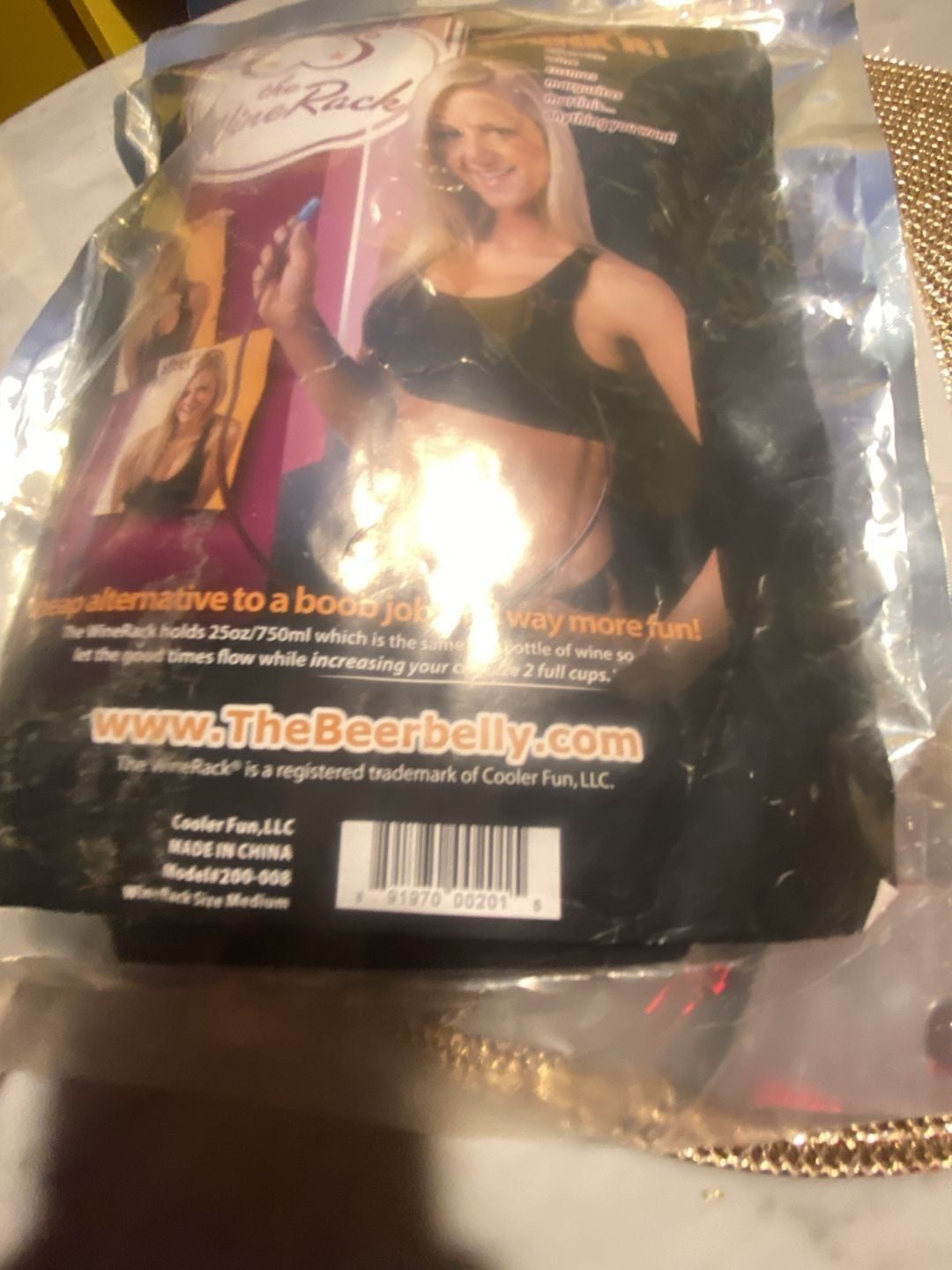 The WineRack Drinking Flask Sports Bra Flask Size Medium 1