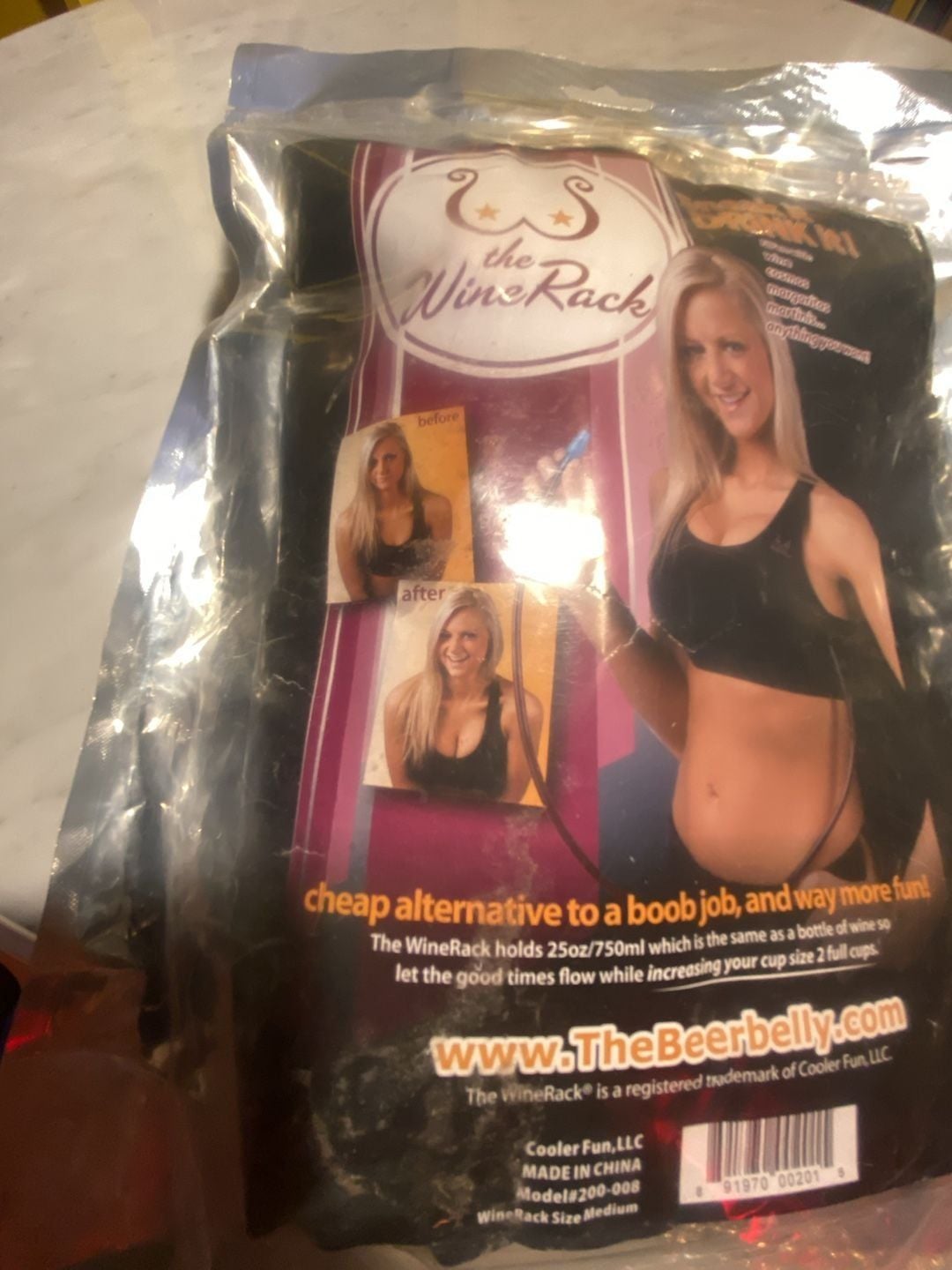The WineRack Drinking Flask Sports Bra Flask Size Medium 2