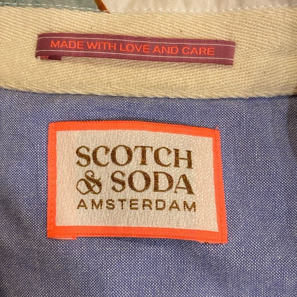 Scotch & Soda Amsterdam Graphic Print Short Sleeve Button Down Shirt
