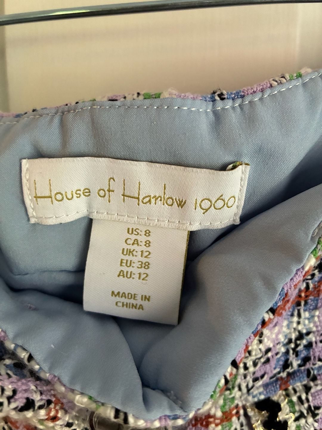 Tweed High Waisted Shorts - House of Harlow sz8 4
