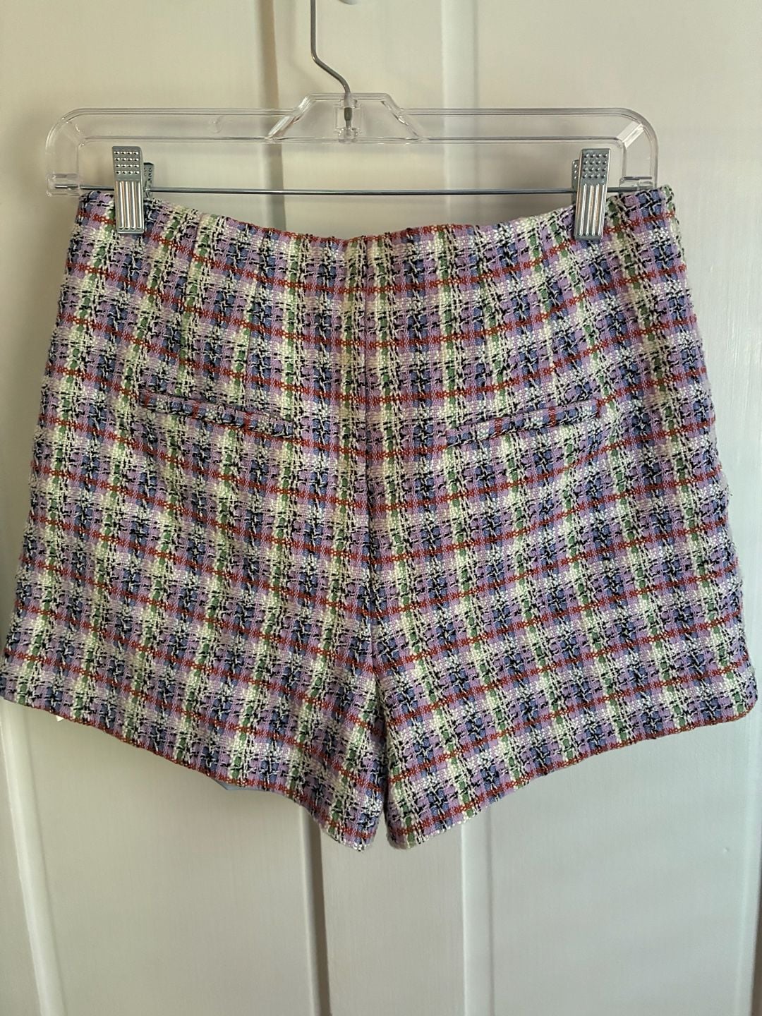Tweed High Waisted Shorts - House of Harlow sz8 5