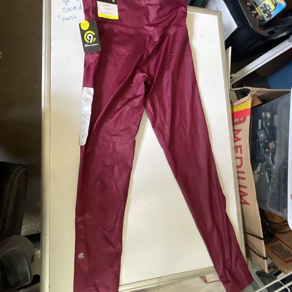 Champion Everyday High Rise Leggings Maroon Size M