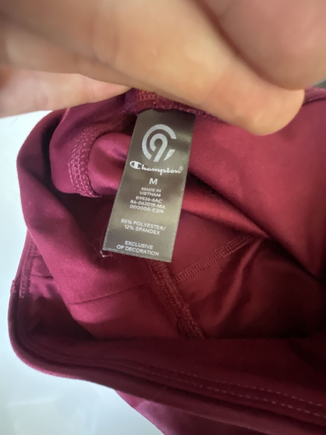 Champion Everyday High Rise Leggings Maroon Size M 7