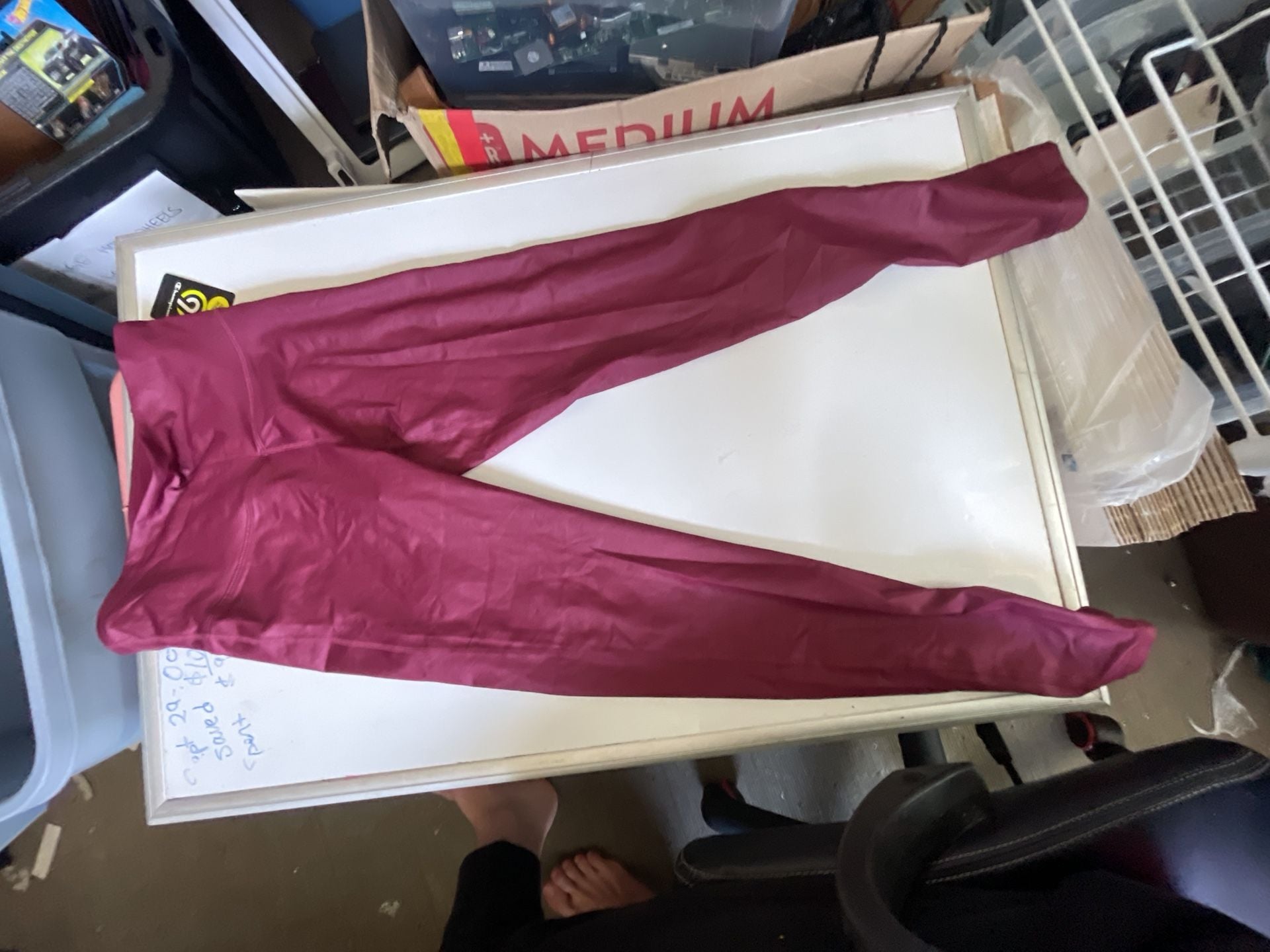 Champion Everyday High Rise Leggings Maroon Size M 8