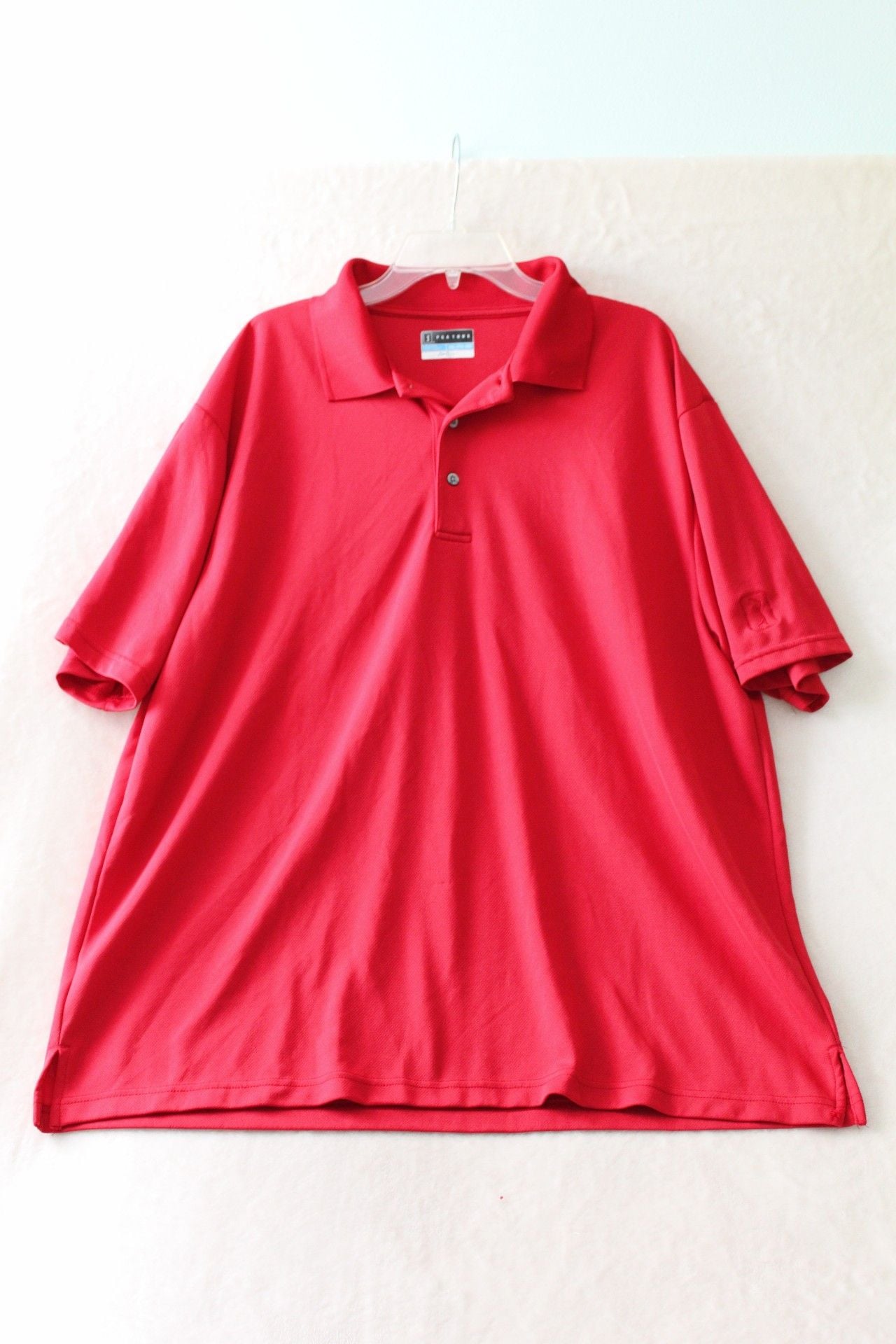 PGA Tour Airflux Polo Shirt Red Size XXL 2