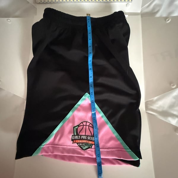 Girls Pre-Season Showcase Cali Hoop Basketball Shorts Black Pink
