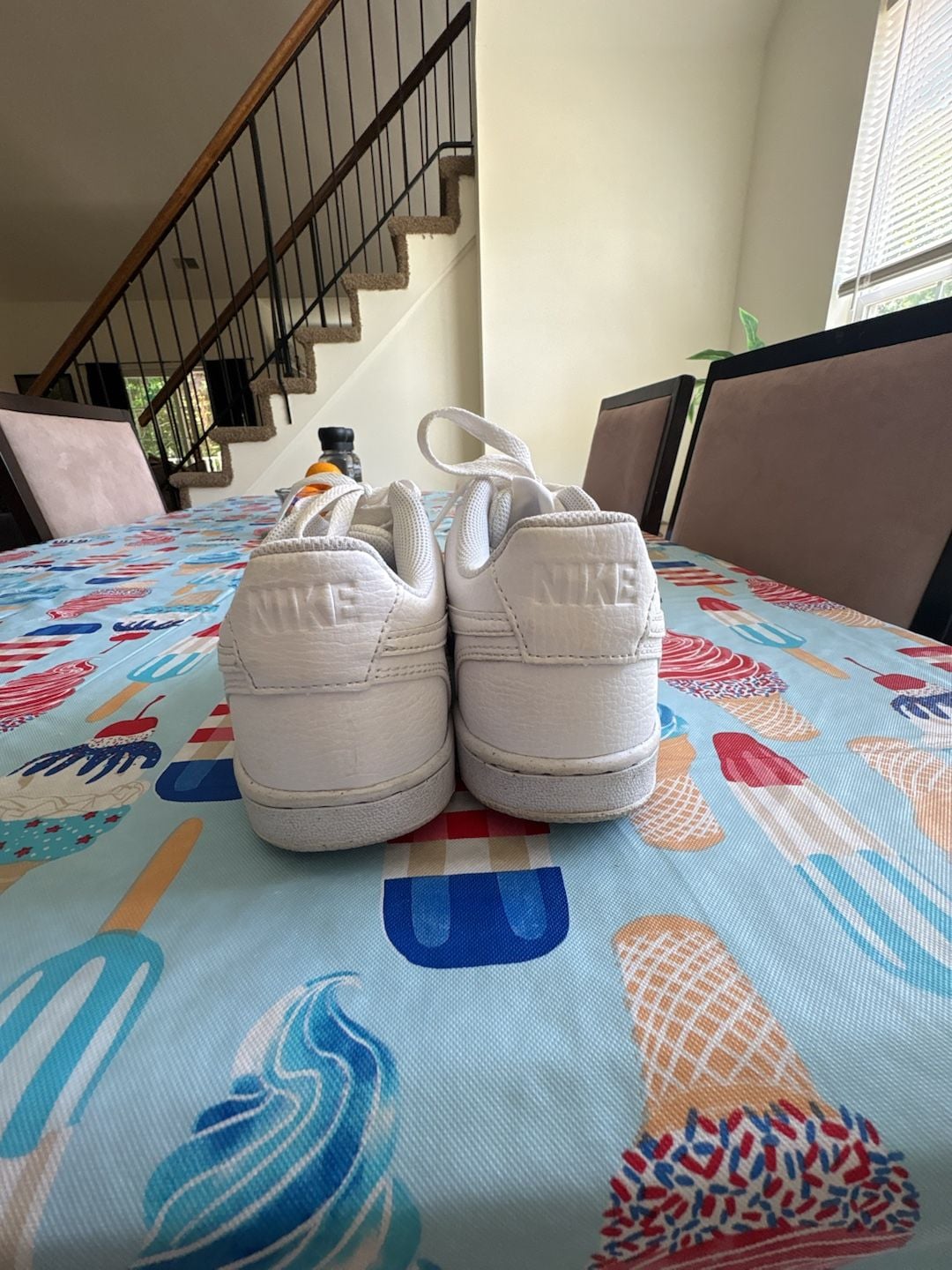 Nike Court Vision Low White Sneakers Size 7 2