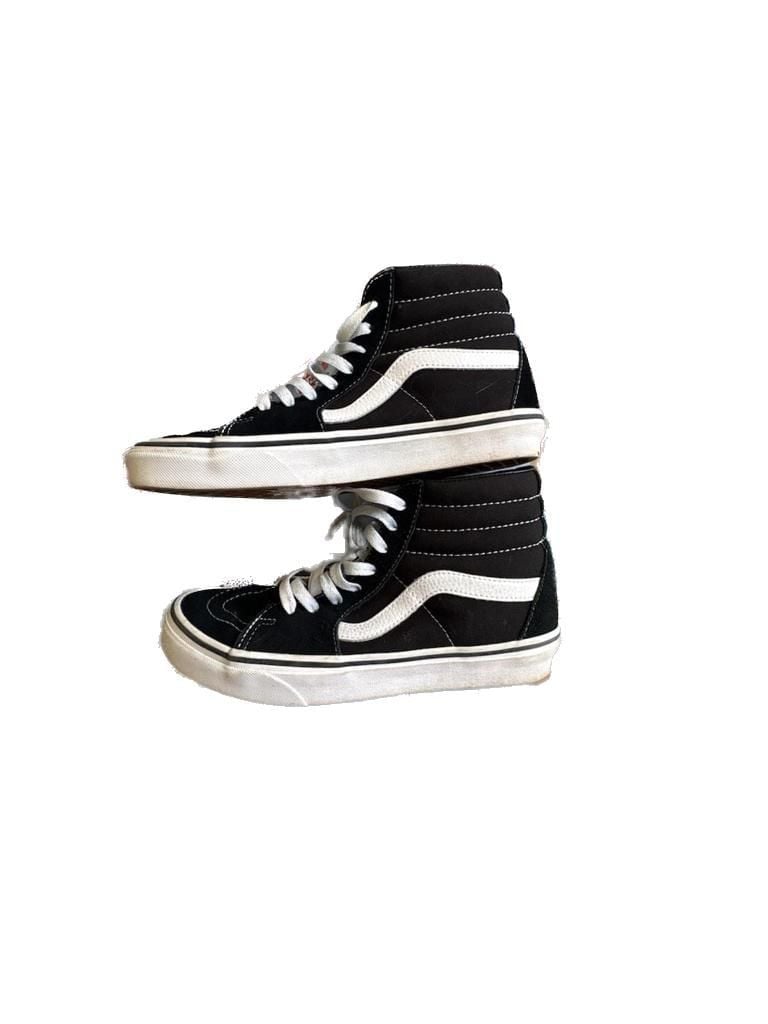 Vans Sk8-Hi Black and White High Top Sneakers 2