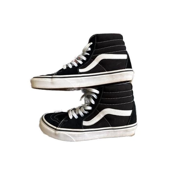 Vans Sk8-Hi Black and White High Top Sneakers