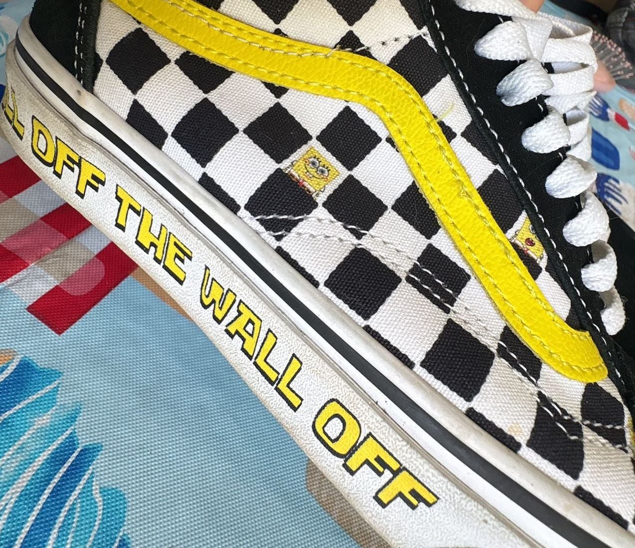 Vans x SpongeBob SquarePants Old Skool Checkered Sneakers Women's 8 / Men's 6.5 4