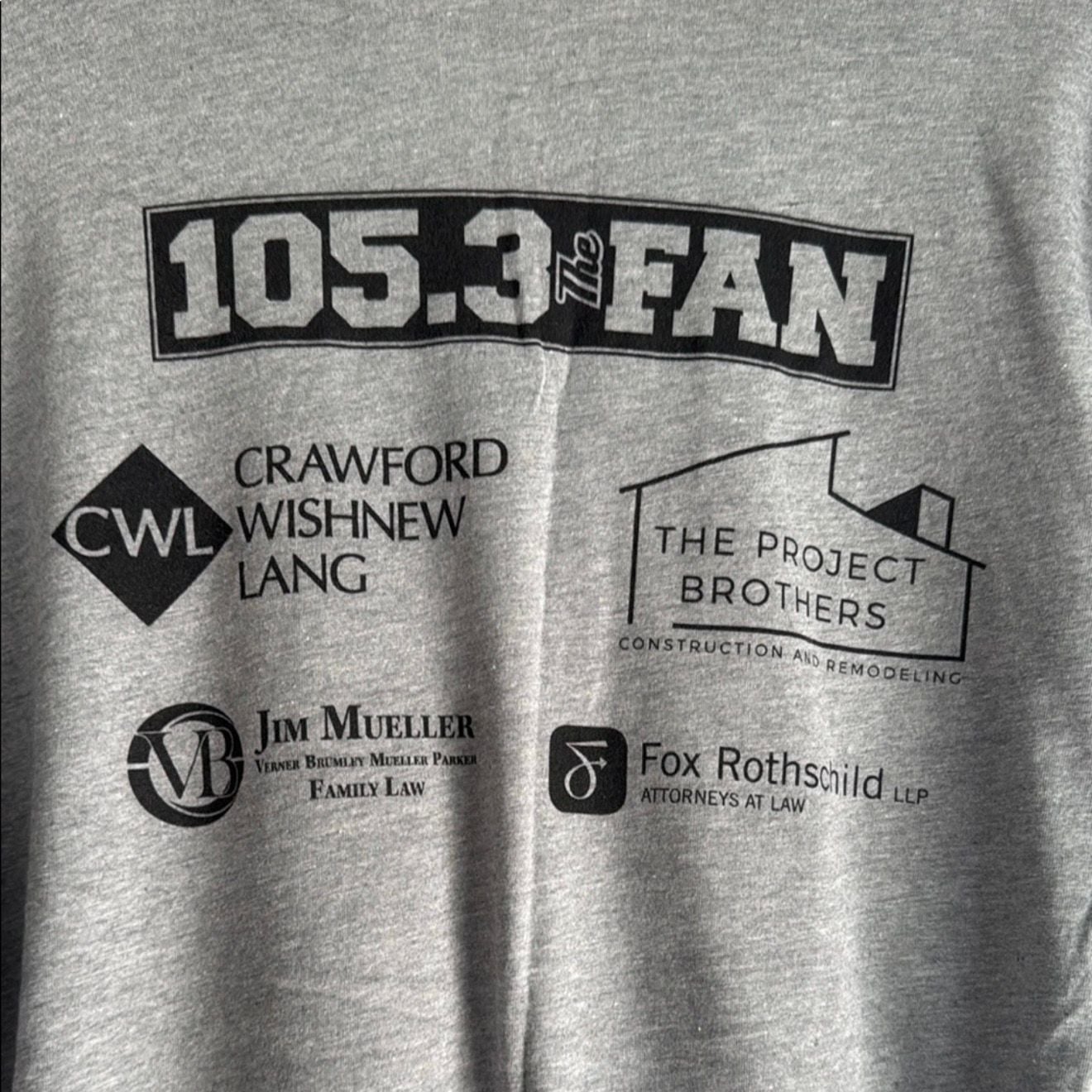 Next Level Apparel Jared Sandler's Swinging Fore A Cause Golf T-Shirt Gray 5