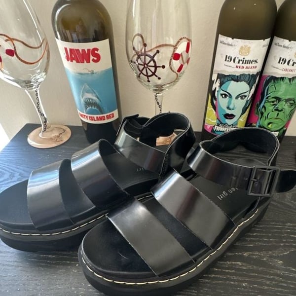 Madden Girl Black Platform Sandals