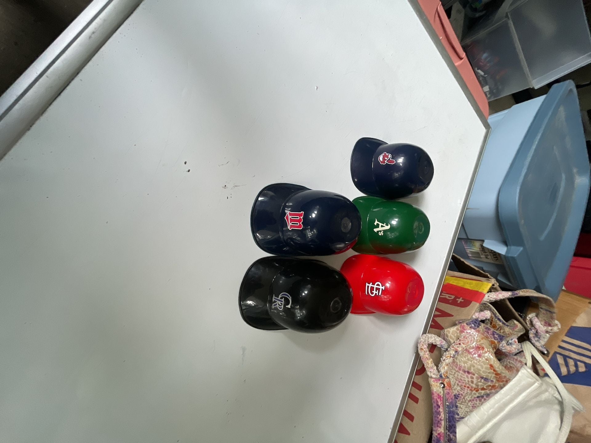 Set of 5 Vintage MLB Baseball Helmet Ice Cream Sundae Bowls 1