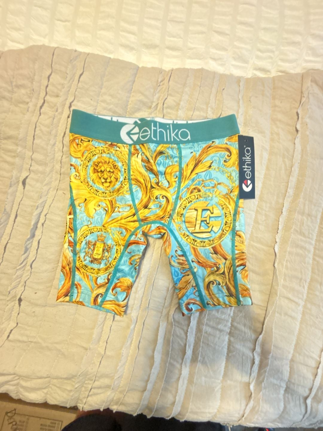Ethika Boys Royal Foil Boxer Briefs Size M 1