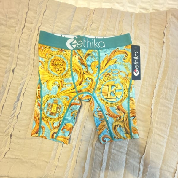 Ethika Boys Royal Foil Boxer Briefs Size M