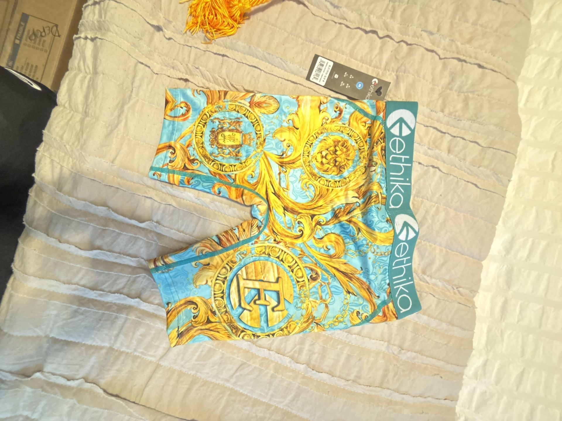Ethika Boys Royal Foil Boxer Briefs Size M 4